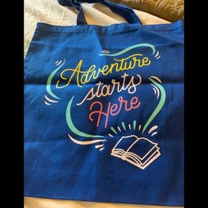 Adventure starts here book lovers tote
